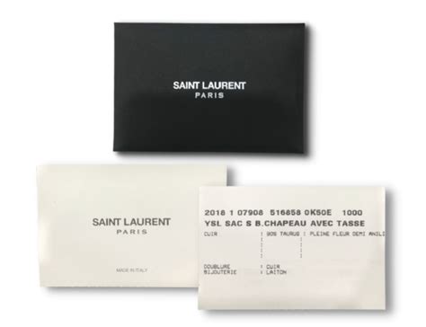 ysl bag authenticity card|yves st laurent handbags outlet.